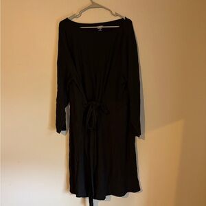 Black Side Tie Dress